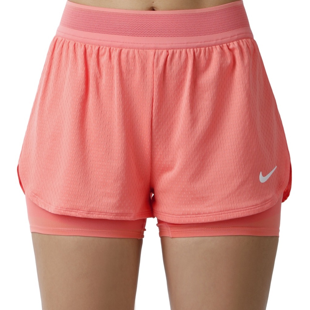 Nike Court Flex Elevated Essential Short Skort Skirt Coral Peach Size Medium⭐️